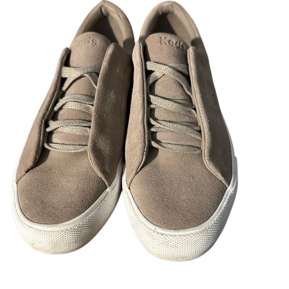 Keds Tan Platform Sneakers